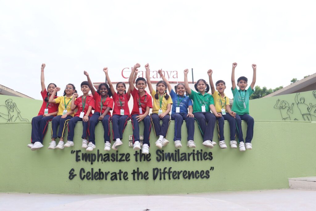 Students celebrating diversity at Chaitanya CBSE School in Gandhinagar – Best School in Gandhinagar fostering inclusive education 