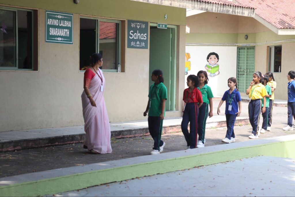 Discipline and values shared among students at Best School in Gandhinagar